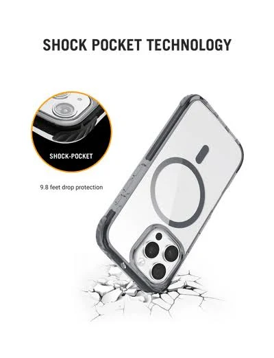 ULTIMATE DROP SAFETY
Tested for drop-safety at a 9.8 feet, Reflex ensures heavy-duty safeguarding against falls. The shockproof bumpers stationed at the corners deliver comprehensive coverage against impacts.