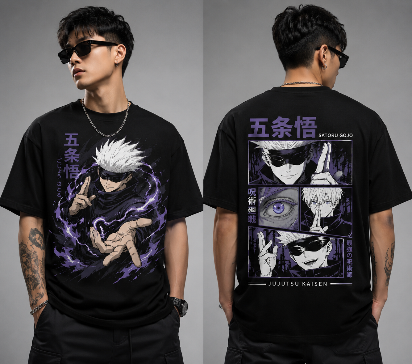 Gojo Satoru M-Size Anime T-Shirt – Premium 