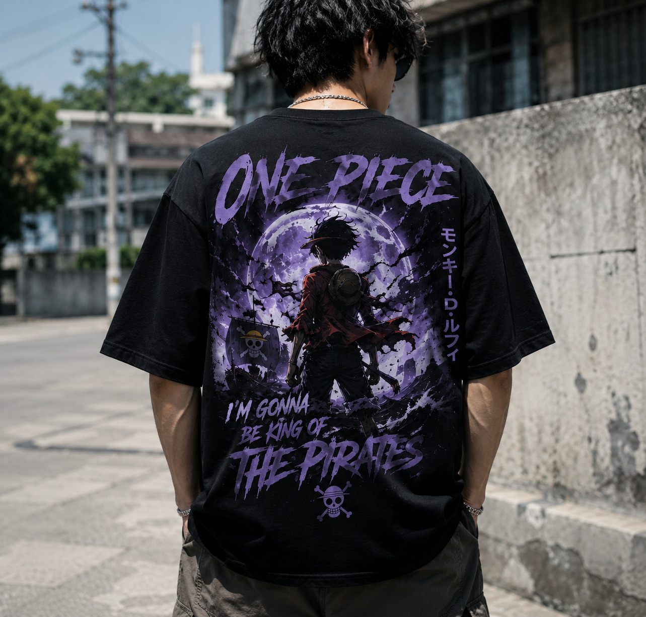 One Piece Luffy M-sized Anime T-Shirt – Premium 